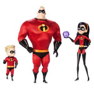 Mr. Incredible, Violet, and Dash Doll Set - Disney Designer Collection PIXAR
